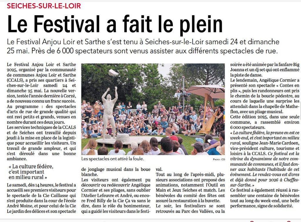 📰 | REVUE DE PRESSE – LE FESTIVAL A FAIT LE PLEIN ! | 🎭🎶